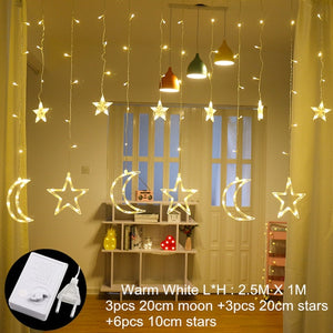 Curtain Fairy String Light LED Christmas Decorations for Home Garland Xmas Light Christmas Valentines 2019 Navidad Ornament Gift