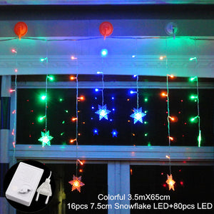 Curtain Fairy String Light LED Christmas Decorations for Home Garland Xmas Light Christmas Valentines 2019 Navidad Ornament Gift