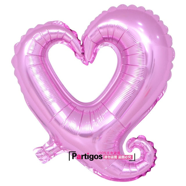 Ligatures LOVE Letter Foil Balloon Anniversary Wedding Valentines Day Party Decoration Love Letter Lip Balls Party Supplies