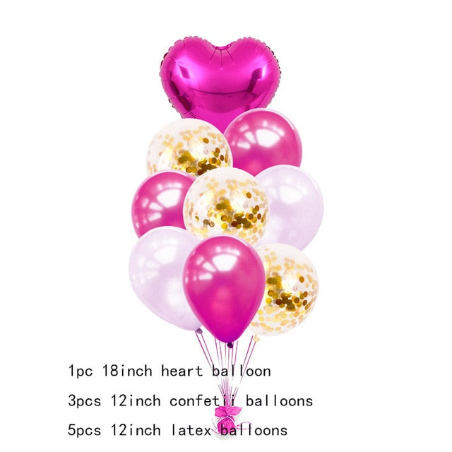 Ligatures LOVE Letter Foil Balloon Anniversary Wedding Valentines Day Party Decoration Love Letter Lip Balls Party Supplies